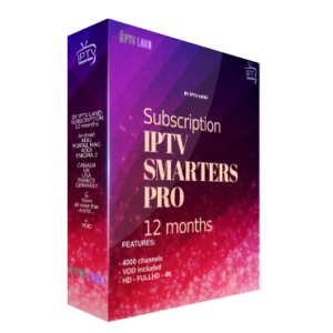 IPTV SMARTERS PRO subscription 12 months iptv land free channels worldwide 1 Pricing